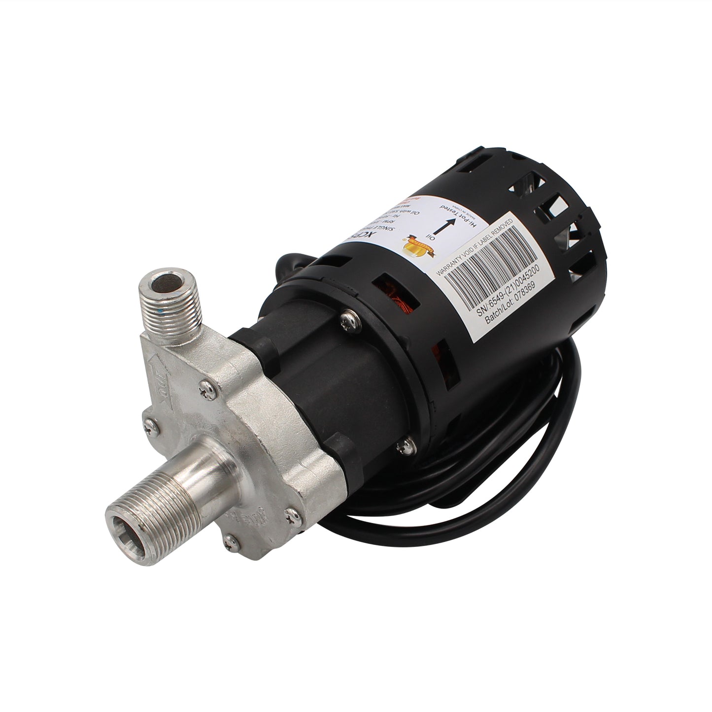 Chugger X-Dry Brew Pump - Stainless Steel Head | 230 VAC (Center Inlet) [XCPSS-CI-2]