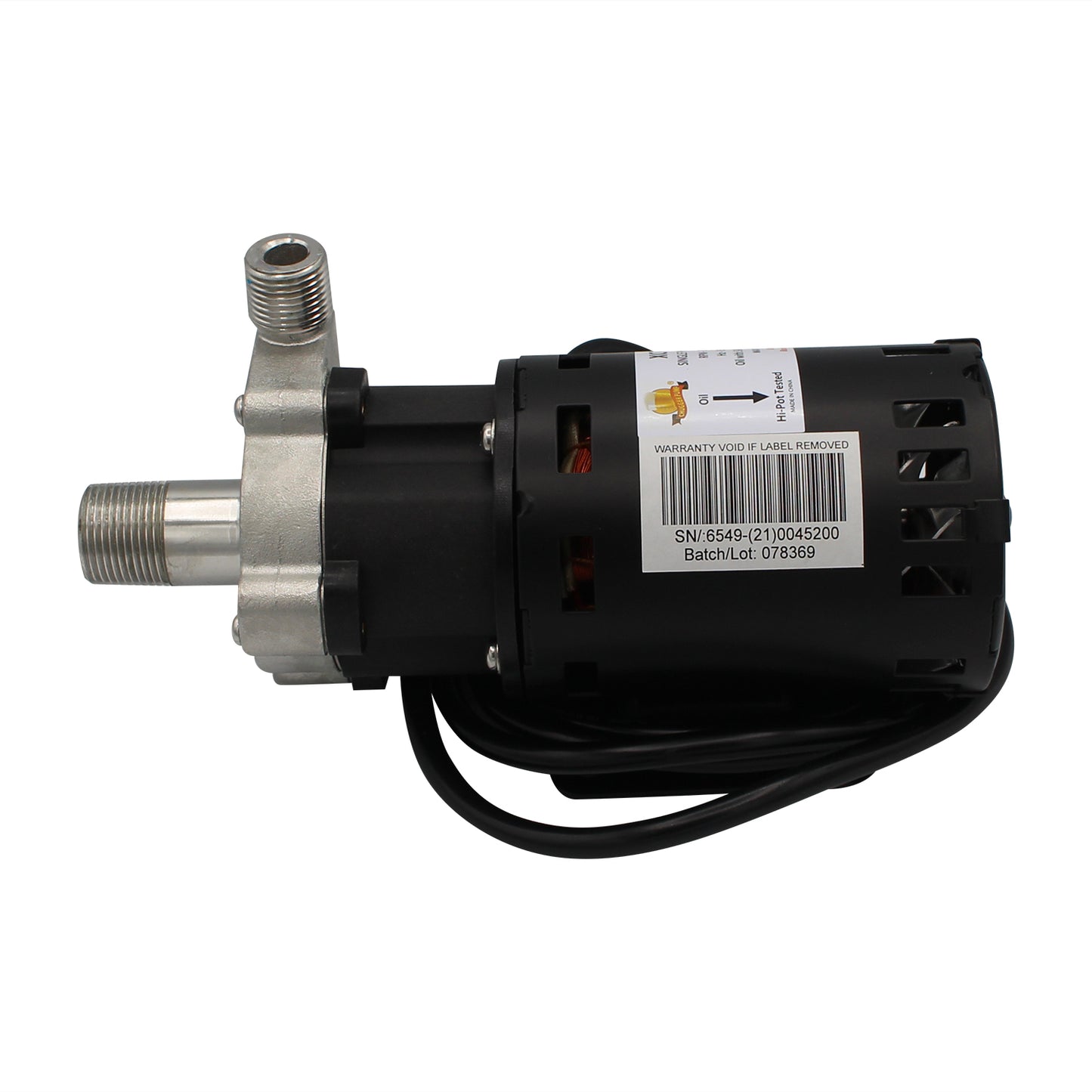 Chugger X-Dry Brew Pump - Stainless Steel Head | 230 VAC (Center Inlet) [XCPSS-CI-2]