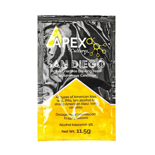Apex Cultures San Diego Active Dry Ale Yeast - Dry Yeast Culture (11.5 g)