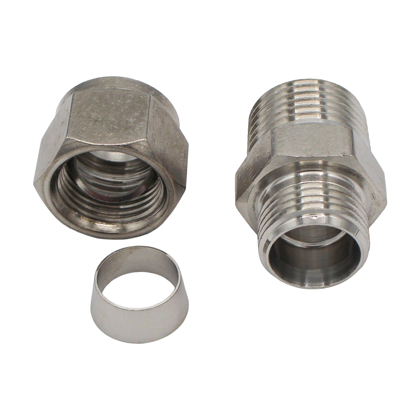 Kegland Stainless Steel Fitting - 1/2" Male BSP X 1/2" Compression