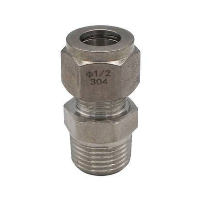 Kegland Stainless Steel Fitting - 1/2" Male BSP X 1/2" Compression