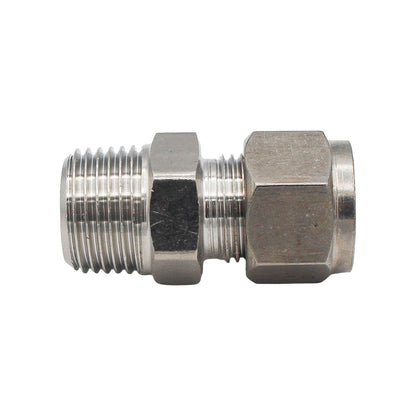Kegland Stainless Steel Fitting - 1/2" Male BSP X 1/2" Compression