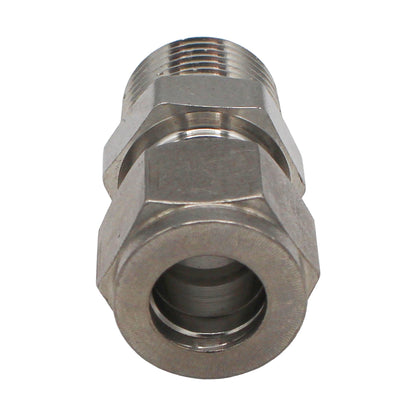 Kegland Stainless Steel Fitting - 1/2" Male BSP X 1/2" Compression