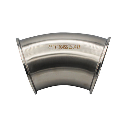 6" Tri Clamp 45° Elbow - Tri Clover Sanitary Stainless Steel Fitting -  Canuck Homebrew Supply, Canada