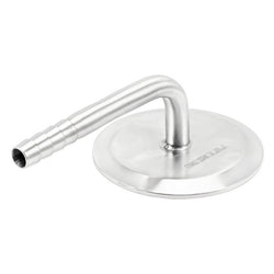 Stainless Steel Tri-Clover 90° Elbow - 3" TC X 1/2" OD Barb