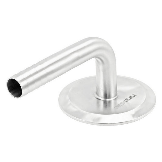 Stainless Steel Tri-Clover 90° Elbow - 3" TC X 3/4" OD Barb
