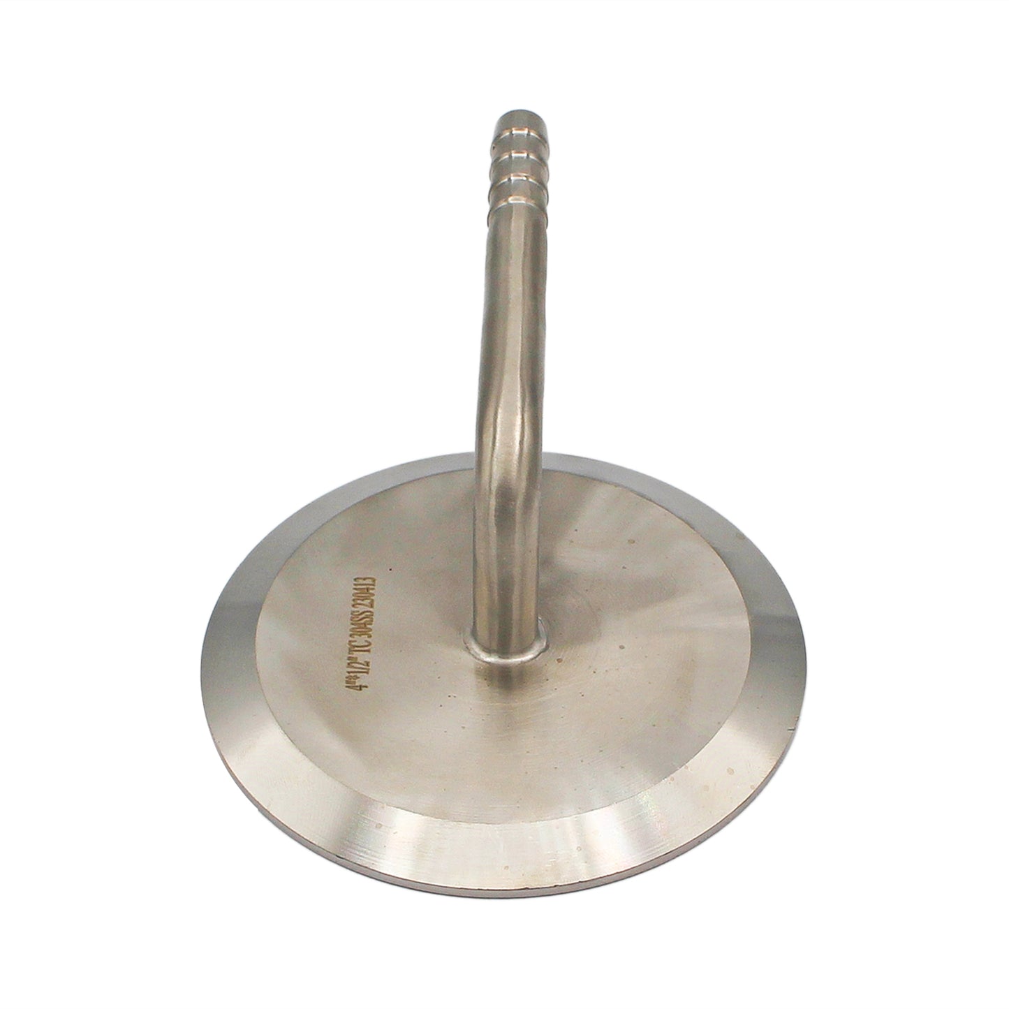 4" Tri Clamp Cap with 1/2" OD 90° Elbow  - Tri Clover Sanitary Stainless Steel Fitting