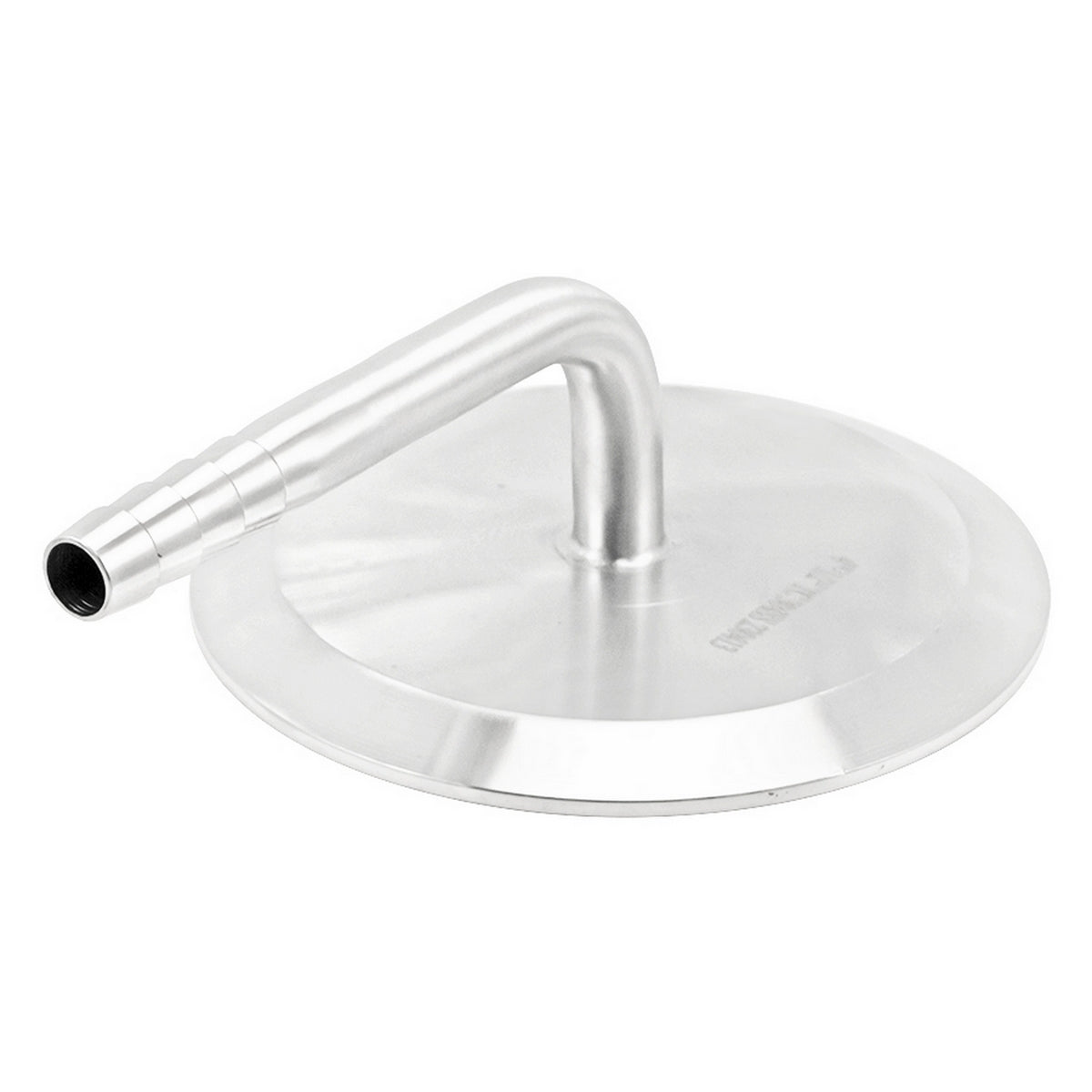 4" Tri Clamp Cap with 1/2" OD Barbed 90° Elbow  - Tri Clover Sanitary Stainless Steel Fitting