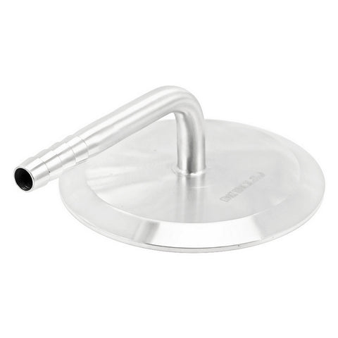 Stainless Steel Tri-Clover 90° Elbow - 4" TC X 1/2" OD Barb