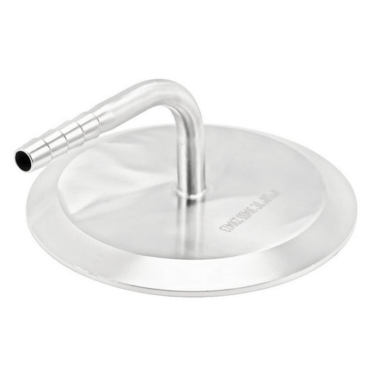 Stainless Steel Tri-Clover 90° Elbow - 4" TC X 3/8" OD Barb