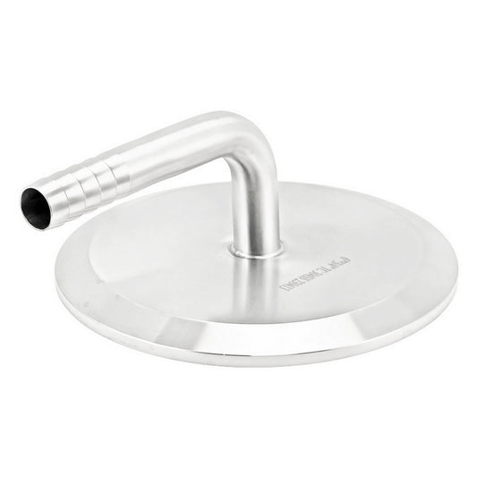Stainless Steel 90 Degree Elbow 3/4" Hose Barb to 6" TC Cap