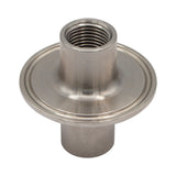 Stainless Steel Tri-Clover Fitting - 2" TC X 1/2" Female NPT (1/2" FNPT Interior)