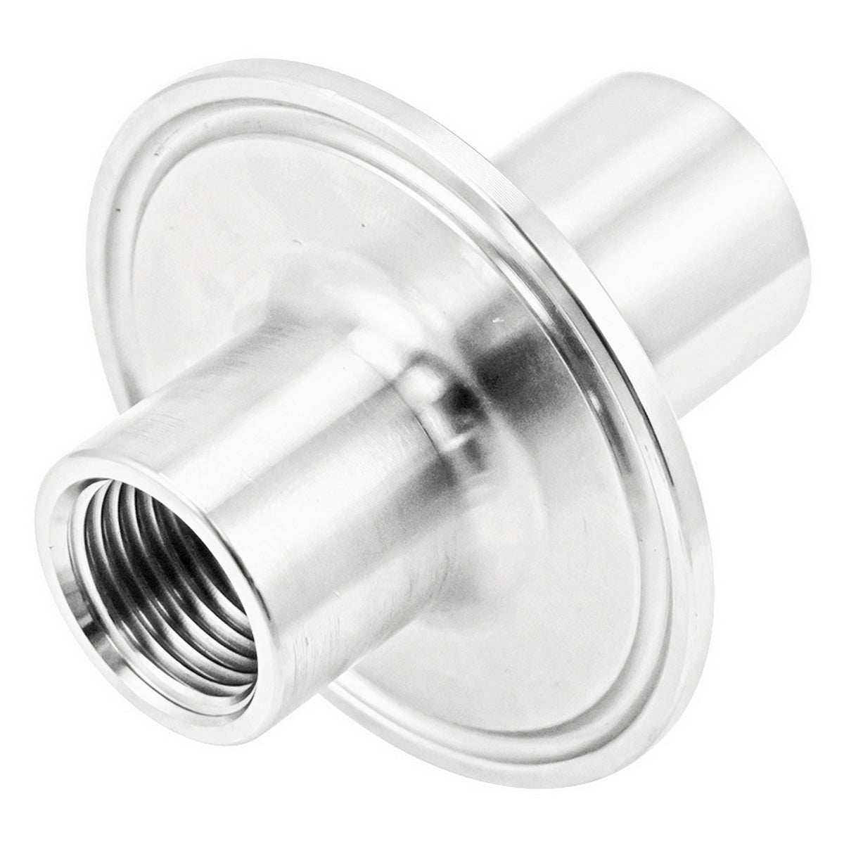 2" Tri Clamp X 1/2" Female NPT (1/2" FNPT Interior) Adapter - Tri Clover Sanitary Stainless Steel Fitting