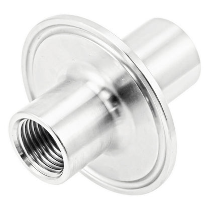 2" Tri Clamp X 1/2" Female NPT (1/2" FNPT Interior) Adapter - Tri Clover Sanitary Stainless Steel Fitting