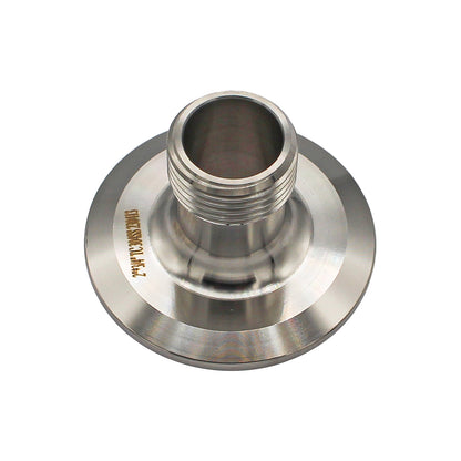 Stainless Steel Tri-Clover Fitting - 2" TC X 3/4" Male Garden Hose -  Canuck Homebrew Supply, Canada