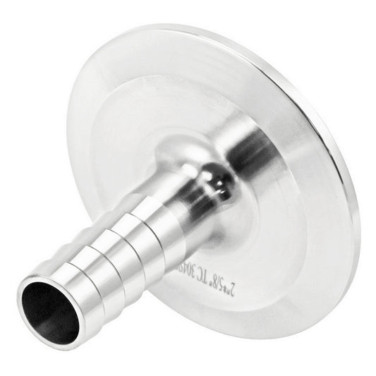 Stainless Steel Tri-Clover Fitting - 2" TC X 5/8" OD Barb