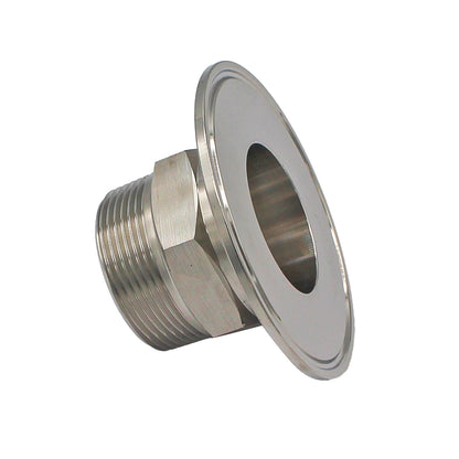 3" Tri Clamp X 1 1/2" Male NPT Adapter - Tri Clover Sanitary Stainless Steel Fitting
