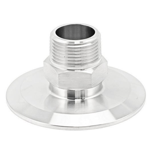 3" Tri Clamp X 1" Male NPT Adapter - Tri Clover Sanitary Stainless Steel Fitting