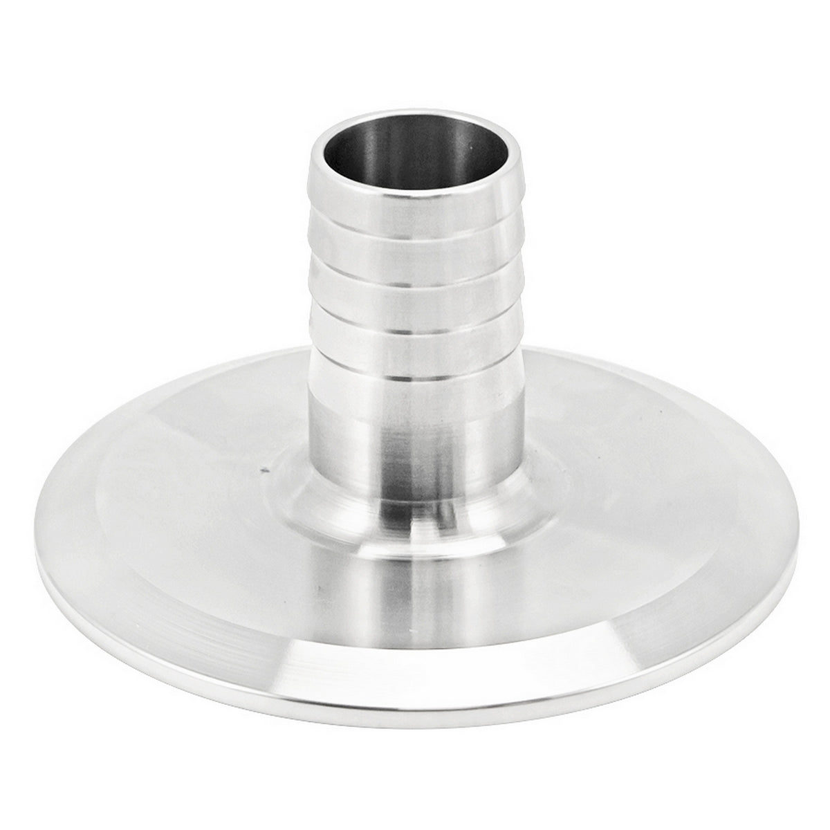 Stainless Steel Tri-Clover Fitting - 3" TC X 1" OD Barb