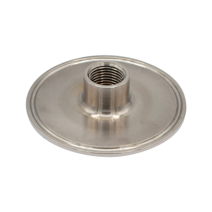 3" Tri Clamp X 1/2" Male NPT (1/2" FNPT Interior) Adapter - Tri Clover Sanitary Stainless Steel Fitting