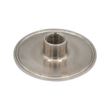 Stainless Steel Tri-Clover Fitting - 3" TC X 1/2" Male NPT (1/2" FNPT Interior)