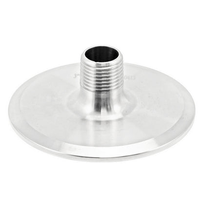 3" Tri Clamp X 1/2" Male NPT (1/2" FNPT Interior) Adapter - Tri Clover Sanitary Stainless Steel Fitting