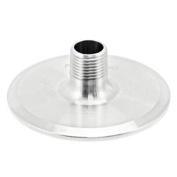 Stainless Steel Tri-Clover Fitting - 3" TC X 1/2" Male NPT (1/2" FNPT Interior)