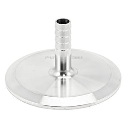 Stainless Steel Tri-Clover Fitting - 3" TC X 1/2" OD Barb
