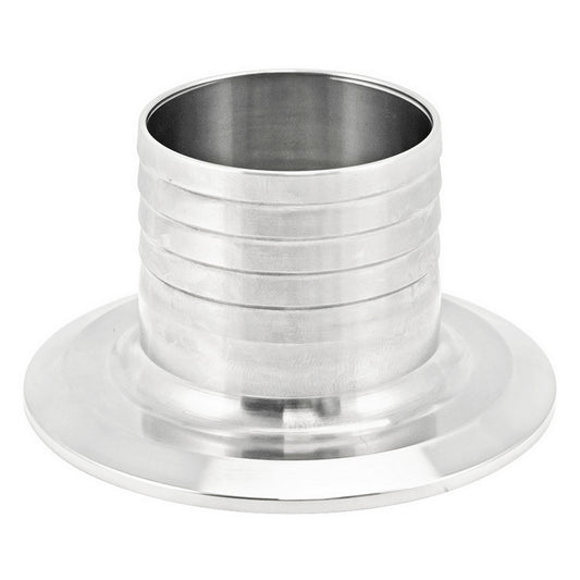 Stainless Steel Tri-Clover Fitting - 3" TC X 2" OD Barb