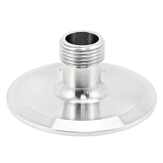 Stainless Steel Tri-Clover Fitting - 3" TC X 3/4" Male Garden Hose