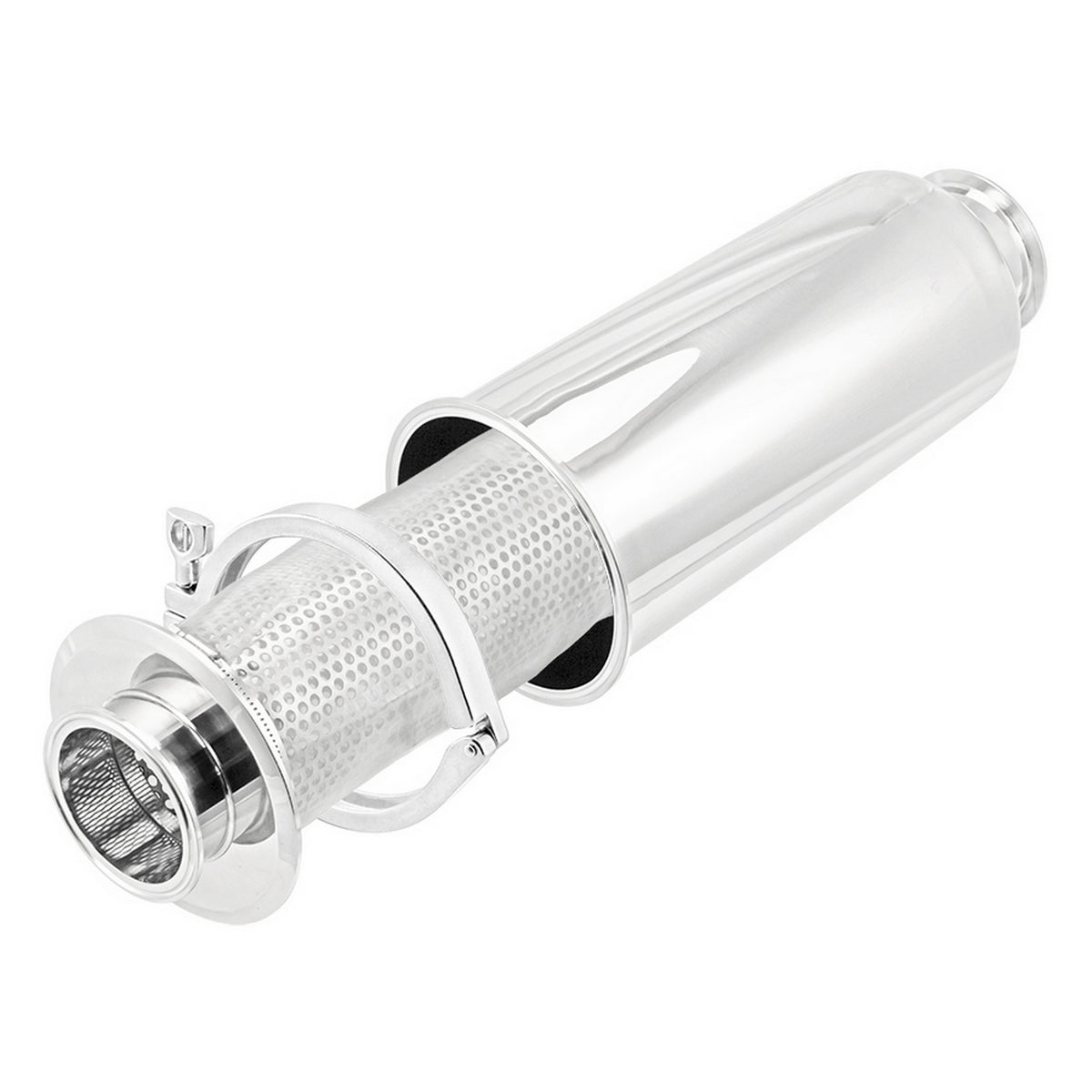 Stainless Steel Tri-Clover Inline Sanitary Filter - 3" TC