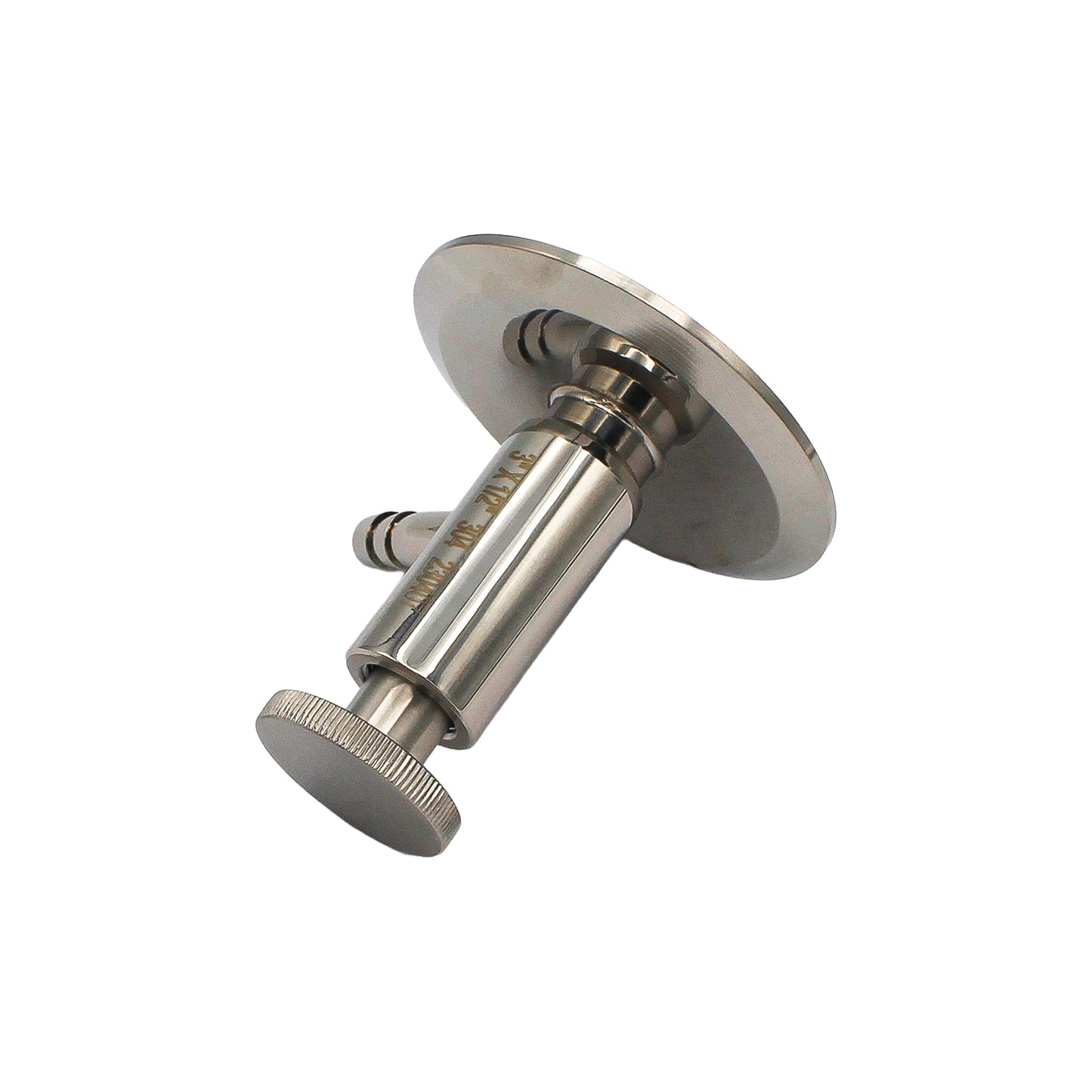 3" Tri Clamp Sample Valve with 1/2" OD Barb - Tri Clamp Sanitary Stainless Steel Fitting