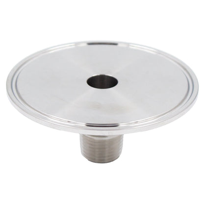 Stainless Steel Tri-Clover Fitting - 3" TC X 1/2" Male NPT