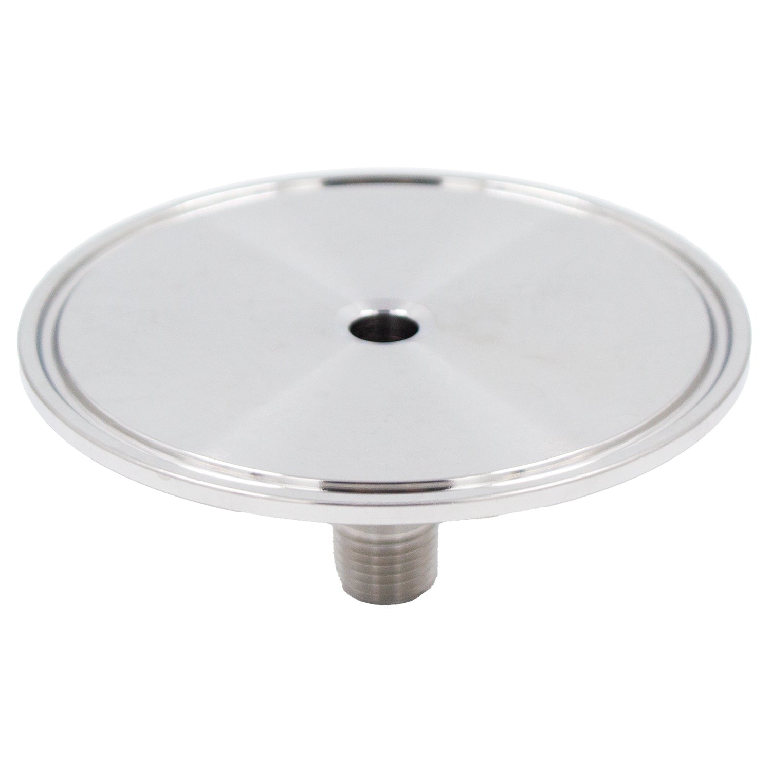 Stainless Steel Tri-Clover Fitting - 3" TC X 1/4" Male NPT