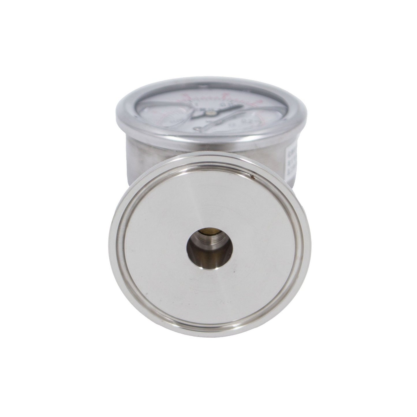 Stainless Steel Tri-Clover Pressure Gauge - 2" TC (0 - 35 PSI)
