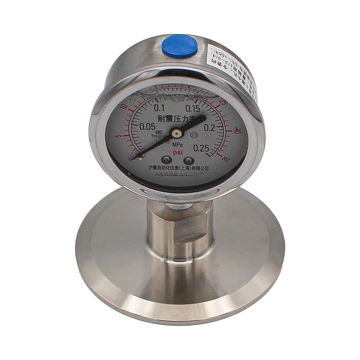 Stainless Steel Tri-Clover Pressure Gauge - 3" TC (0 - 35 PSI) -  Canuck Homebrew Supply, Canada