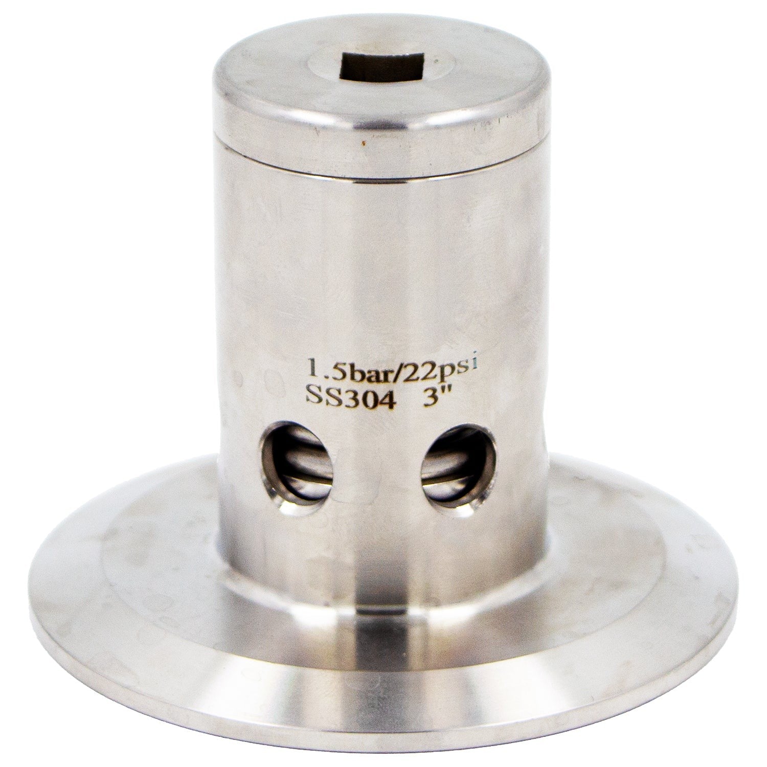 Stainless Steel Tri-Clover Pressure Relief Valve - 3" TC