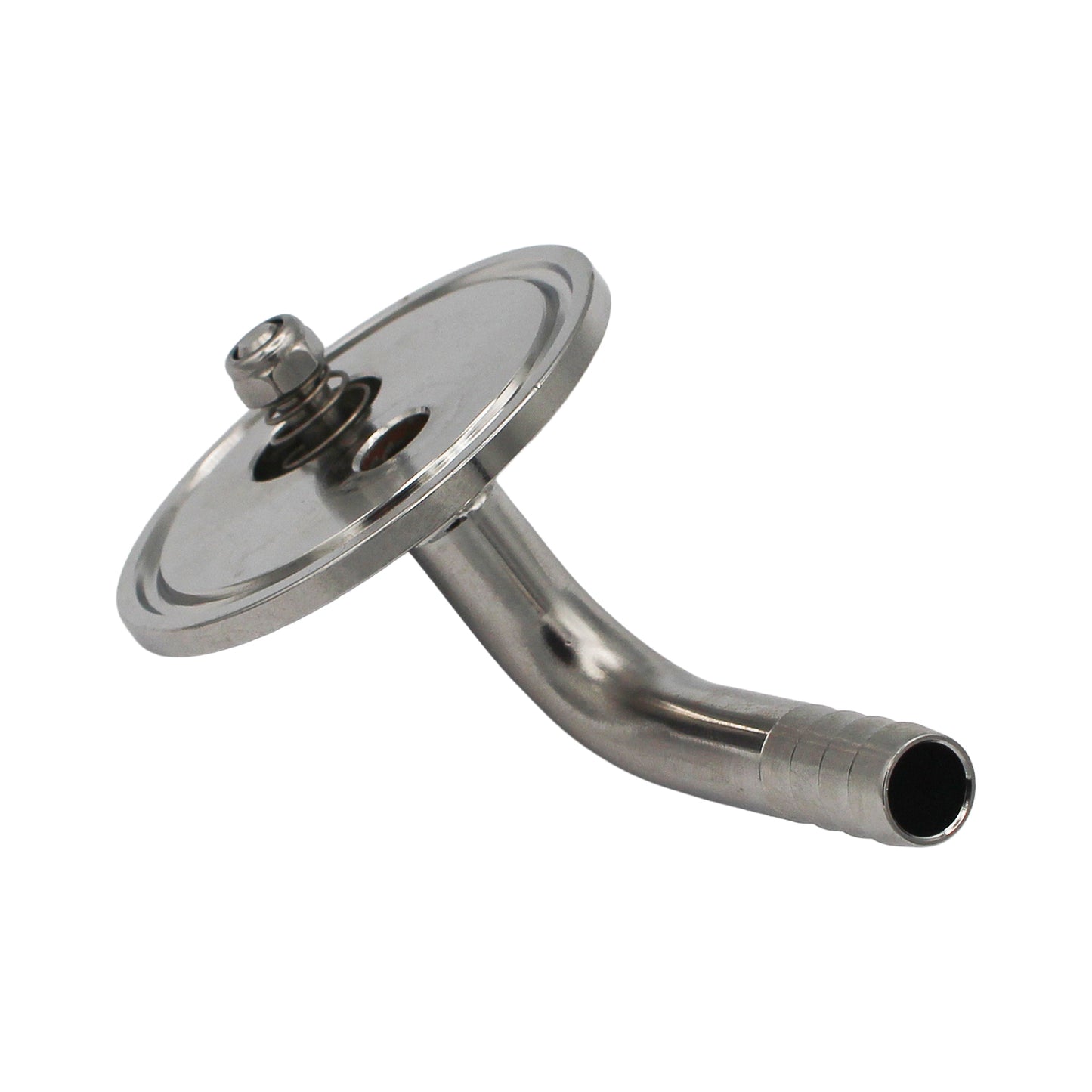 1.5" Tri Clamp Pressurized Transfer End Cap Fitting - Tri Clover Sanitary Stainless Steel Fitting