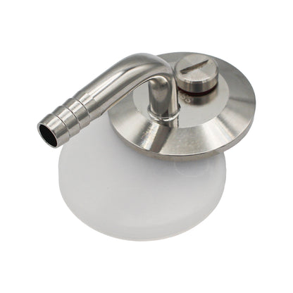1.5" Tri Clamp Pressurized Transfer End Cap Fitting - Tri Clover Sanitary Stainless Steel Fitting