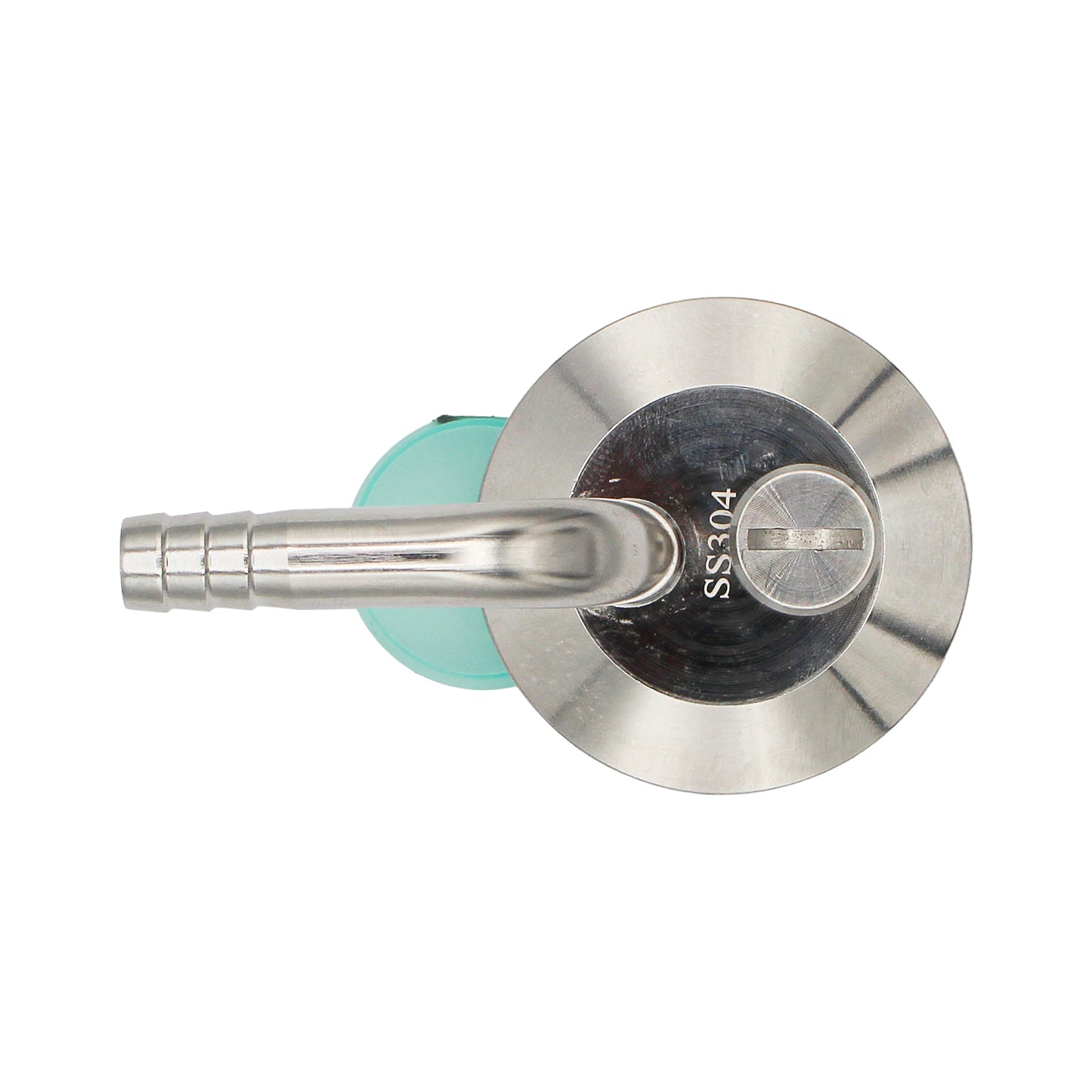 1.5" Tri Clamp Pressurized Transfer End Cap Fitting - Tri Clover Sanitary Stainless Steel Fitting