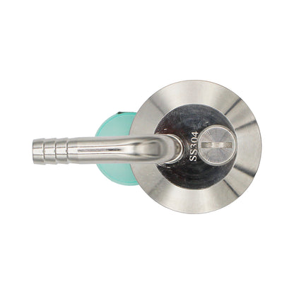1.5" Tri Clamp Pressurized Transfer End Cap Fitting - Tri Clover Sanitary Stainless Steel Fitting