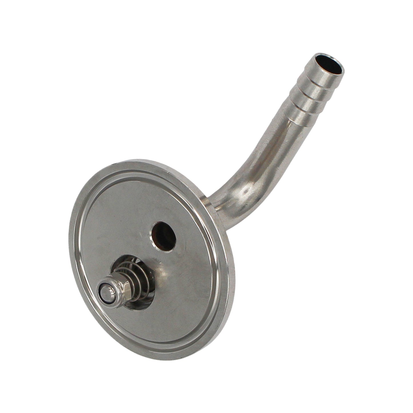 1.5" Tri Clamp Pressurized Transfer End Cap Fitting - Tri Clover Sanitary Stainless Steel Fitting