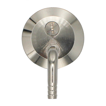 2" Tri Clamp Pressurized Transfer End Cap Fitting - Tri Clover Sanitary Stainless Steel Fitting