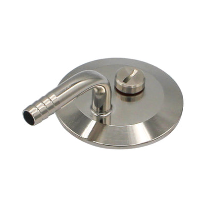 2" Tri Clamp Pressurized Transfer End Cap Fitting - Tri Clover Sanitary Stainless Steel Fitting
