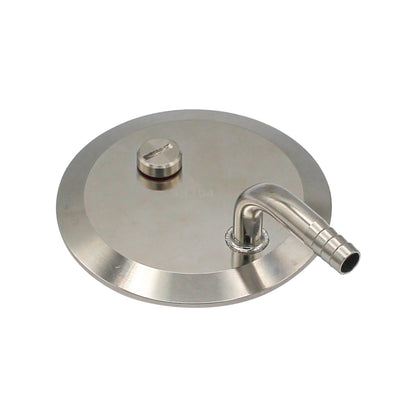 3" Tri Clamp Pressurized Transfer End Cap Fitting - Tri Clover Sanitary Stainless Steel Fitting