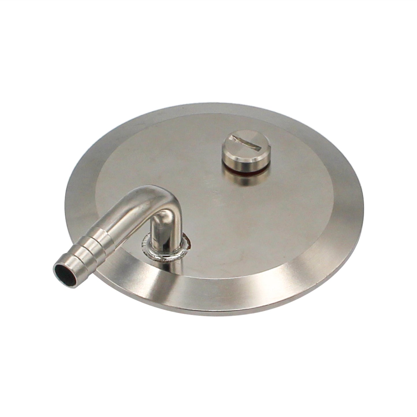 3" Tri Clamp Pressurized Transfer End Cap Fitting - Tri Clover Sanitary Stainless Steel Fitting