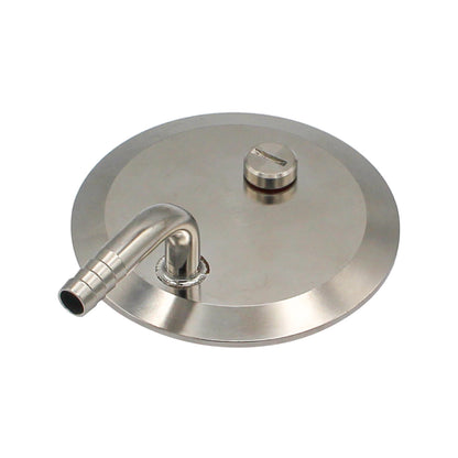 3" Tri Clamp Pressurized Transfer End Cap Fitting - Tri Clover Sanitary Stainless Steel Fitting