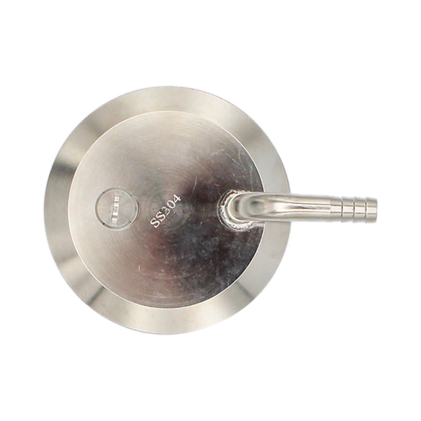 3" Tri Clamp Pressurized Transfer End Cap Fitting - Tri Clover Sanitary Stainless Steel Fitting