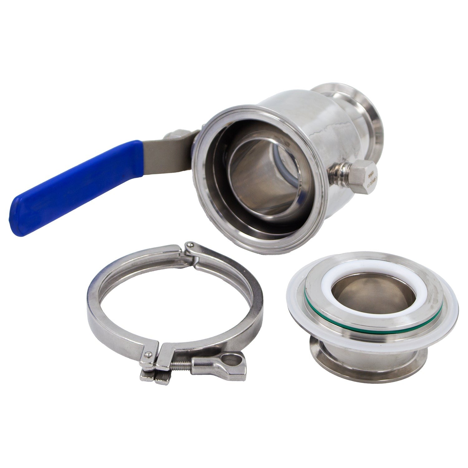 Stainless Steel Tri-Clover Quick Clean Ball Valve - 3" TC