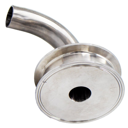 Stainless Steel Tri-Clover Rotating Whirlpool Tube - 3" TC